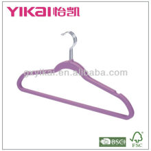 Rubber Coated plastic hanger with notches and trousers bar